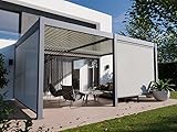 Bioklimatische Anbaupergola aus Aluminium, 19 m² – 3,6 x 5,3 – Zwei...