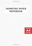 A4 Size Isometric Paper Notebook: 3D Drawings - Blank Graph Paper -...