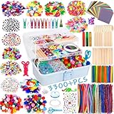Purpledi 3300+ Stück Bastelsets für Kinder Bastelmaterial in...