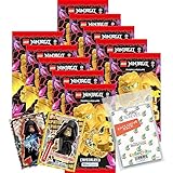 Bundle mit Blue Ocean Lego Ninjago Serie 8 Trading Cards - 10 Booster + 2...