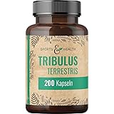 Tribulus Terrestris hochdosiert – 200 Kapseln – 90% Saponine – Vegan...