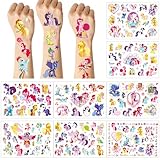 My Little Pony Kinder Tattoos, 8 Blätter Einhorn Sticker, 180+ Temporäre...