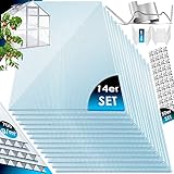 KESSER® 14x Polycarbonat Hohlkammerstegplatten 4mm 14,7 m²...
