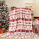 SEPGLITTER Weihnachtsdecke Verdicken, Weihnachtsdecke Rote Weihnachts...