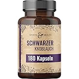 Schwarzer Knoblauch Kapseln 9000 mg Aus 15:1 Extrakt - 180 Kapseln...