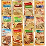 MIGASE Brotbackmischungen Set 12 verschiedene Bortbackmischungen mit je...