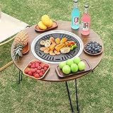 Neuer Holzkohlegrilltisch,Faltbarer Und Einfacher Outdoor-Bbq-Grill. Kleine...