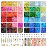 RUBY 3MM Perlen für Armbänder Selber Machen Perlen zum Auffädeln mit...