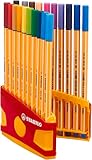 STABILO - Fineliner - point 88 ColorParade - 20er Tischset in rot/orange...