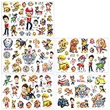 Temporäre Tattoo Set Kinder Tattoos,100+ pcs 5 Blätter Kindertattoos...