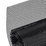 AggAuto 100×33cm Schwarz Renngitter, 3×6mm Raute Lochgröße,...