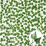 ROSYLEVE 12 Stück Efeu Künstlich,210cm Realistischer Fake Efeu...