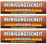 pyro feu 3X Reinigungsscheit Entrußer für Holz & Kohle