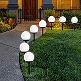 FLOWood Solar Gartenleuchte wasserdicht Solarlampe für Garten Außen LED...