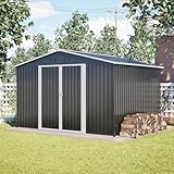 Gartenhaus Metall 300 x 252 x191 cm, Metall Gerätehaus XXXL,...