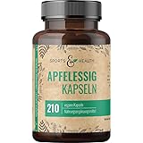 Apfelessig Kapseln –210 Kapseln – Apple Cider Vinegar – 1000mg...