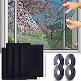 4 Stück Moskitonetze für Fenster Insektenschutz Fensternetz Fliegengitter...