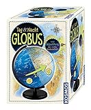 Kosmos 673017 Tag & Nacht Globus 26cm mit Beleuchtung, Globus für Kinder...