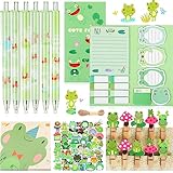 Crtiin 59 Stück niedliche Frösche Haftnotizen Set Cartoon Frosch Stift...