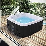 Arebos Aufblasbarer Spa Pool | für drinnen und draußen | Whirlpool 4...