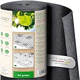 LILENO HOME Unkrautvlies Gartenvlies gegen Unkraut 25m² [50 g/qm] - Garten...