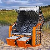 Swing & Harmonie LED - Strandkorb XXL - 118cm inkl. Abdeckcover Luxus...