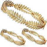 Cindeer 3 Stück römische Blattkrone Lorbeerkranz Kopfschmuck mit goldenen...