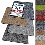 KARAT Teppichfliesen Moskau 50x50cm selbstliegend - 4 Stück Set - 1m² -...