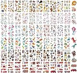 KIHONI 650 Stück Tattoo Kinder Mädchen Jungen 60 Blätt Temporäre...