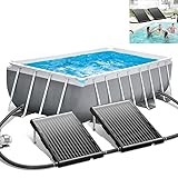 Aufun 2er Sets Sonnenkollektor Pool Poolheizung Solar 110x69x14 cm...