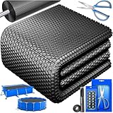 KESSER® Pool Solarabdeckplane Rund Ø 366 cm, Solarfolie 120 µm,...