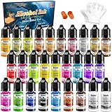 Roizefar Alkohol Tinten set – 28 Alcohol Ink Farben, Harzfarbe,...