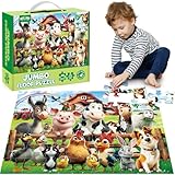 BenBen Große Bodenpuzzle ab 3 4 Jahre, XXL Puzzle für Kinder 48 Teile, 90...