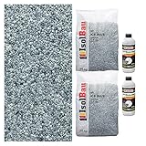 Isolbau Steinteppich Aussen Komplettset Marmorkies 50kg + Bindemittel bis...