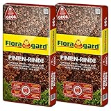 Floragard Mulch Pinienrinde 25-40 mm 2x60 L • grob • dekorativer...