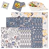 Harupink 9 Stücke Bienenwachstücher,Bienenwachs Wraps aus Naturwachs &...