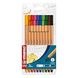 Fineliner - STABILO point 88 - 10er Pack - Standardfarben