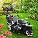 BRAST® Benzin Rasenmäher Trike mit Antrieb | 5,2kW(7PS) | Elektrostart |...