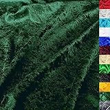 TOLKO 1m Pannesamt Stoff Meterware | glänzender Stretch Samt 145cm breit...