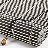 Bambusrollo Natur Bambus Roll-Up-Rollo Zugschnur Bambus Raffrollo...