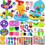 NLMWTI 24 Dosen Knete Set für Kinder, 98 Stück Knete Zubehör Kitchen...