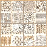 Yuanchu Mixed Media Schablonen Set Zum Malen, 16 St DIY Handwerk Stencils...