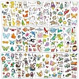 Habett Tattoo Kinder 300+ Set Mädchen Jungen Weltraum Dinosaurier Tiere...