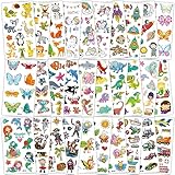 Habett Tattoo Kinder 300+ Tattoo Set Mädchen Jungen Weltraum Dinosaurier...