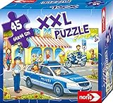 Noris 606031792 - XXL Riesenpuzzle, Auf Streife mit der Polizei - mit 45...