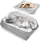 RWSRW Katzenbett, Waschbar, Katzenmatte, Weiches Katzenkissen, 2-in-1,...