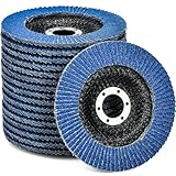 HATANSE 10 Stück Fächerscheiben Ø 125mm x 22 mm Korn 40 Schleifscheiben...