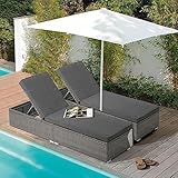 JOIVI Outdoor Chaiselongue Stuhl, Terrasse Pool Lounge Stühle für Außen,...