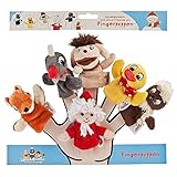 Unser Sandmännchen und Freunde 986176 - Fingerpuppen-Set 6-Fach, Sortiert