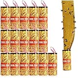 com-four® 16x Premium Fliegenfänger Öko-Natur Klebe-Falle -...
